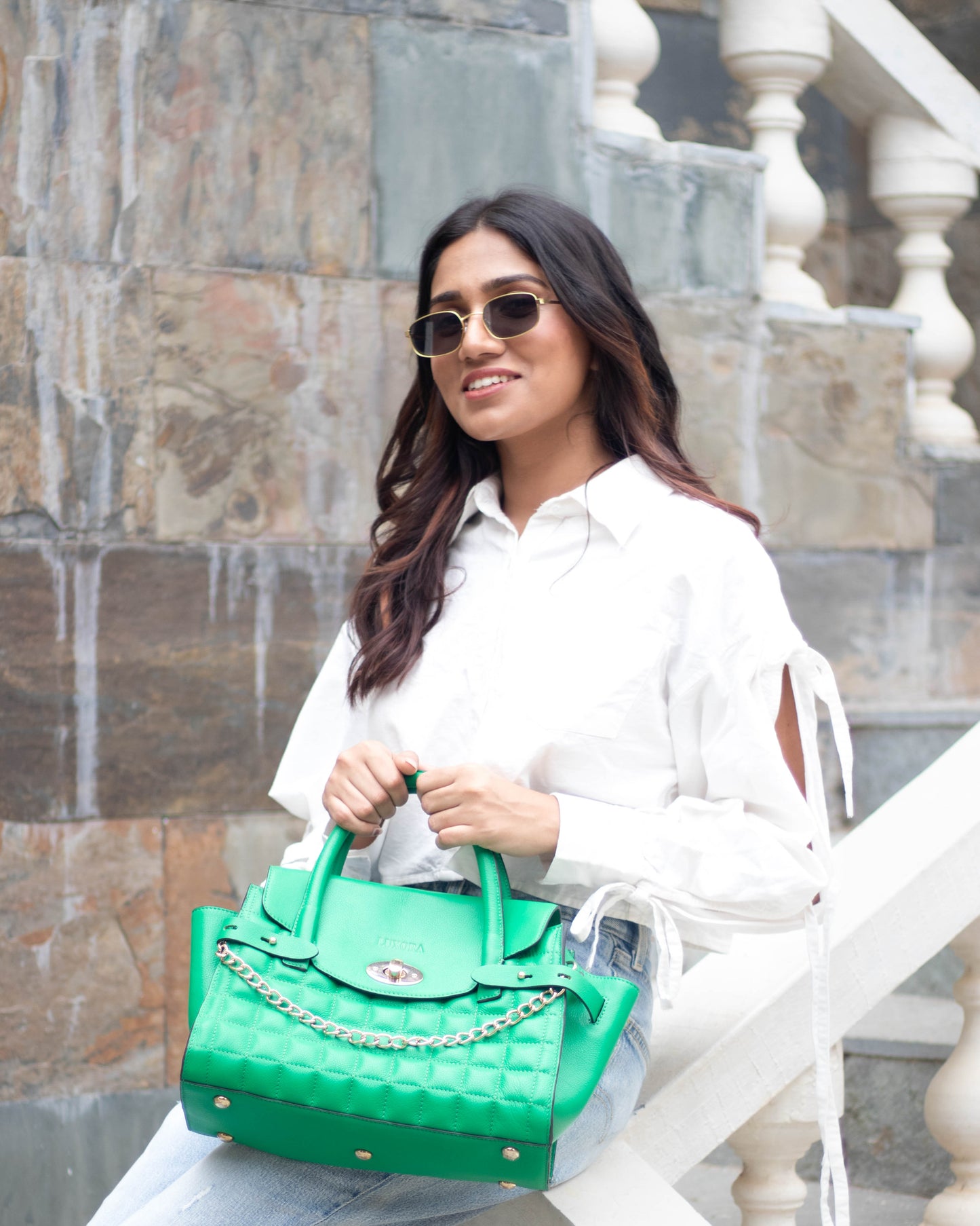 Emerald Arc Bag