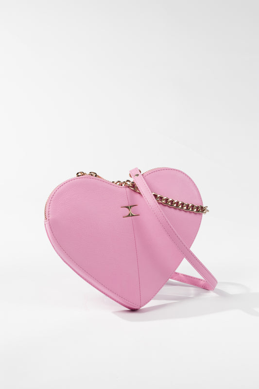 Heart Shaped Leather Shoulder Bag | 100% Genuine Leather