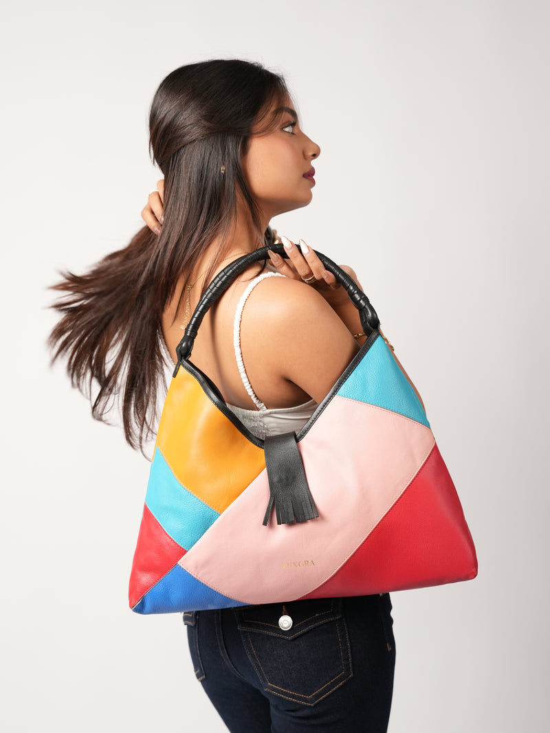 Spectrum Arc Handbag | 100% Genuine Leather