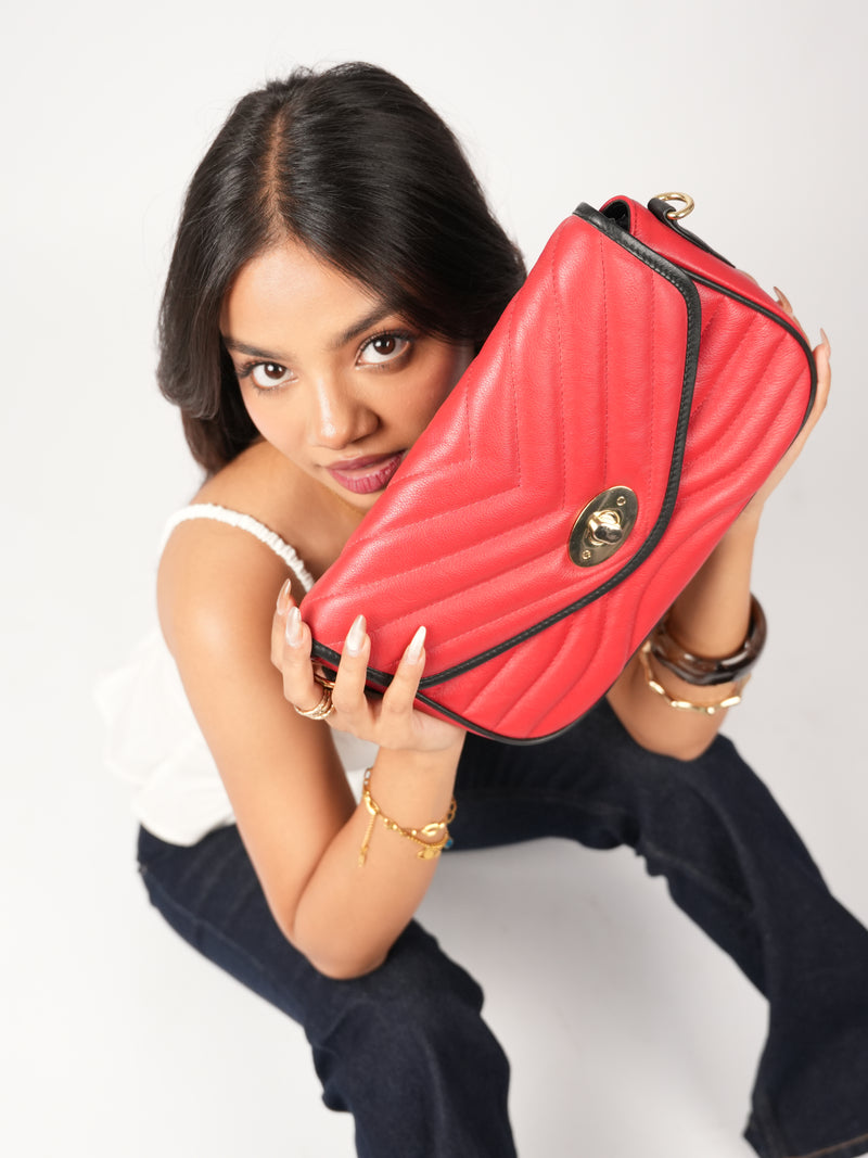 Emerald Contrast Satchel | 100% Genuine Leather Hover