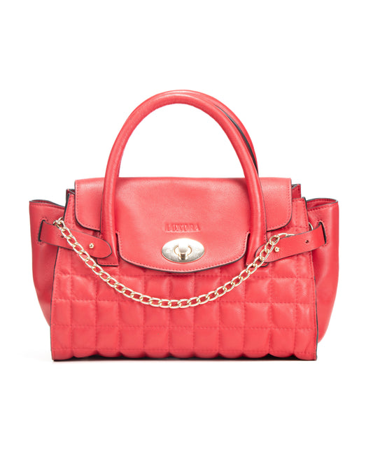 Gilded Rouge Hand Bag | 100% Genuine Leather