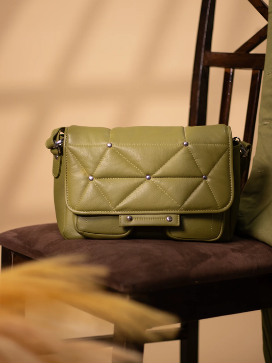 Quilted Leather Sling Bag